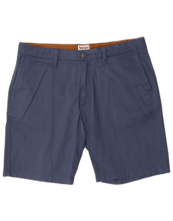 TIMBERLAND Mens Chino Shorts W36 Grande Algodão Azul