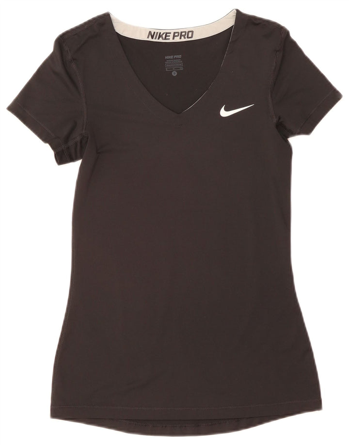 Camiseta Nike Feminina Dri Fit Top UK 8 Pequena Preta
