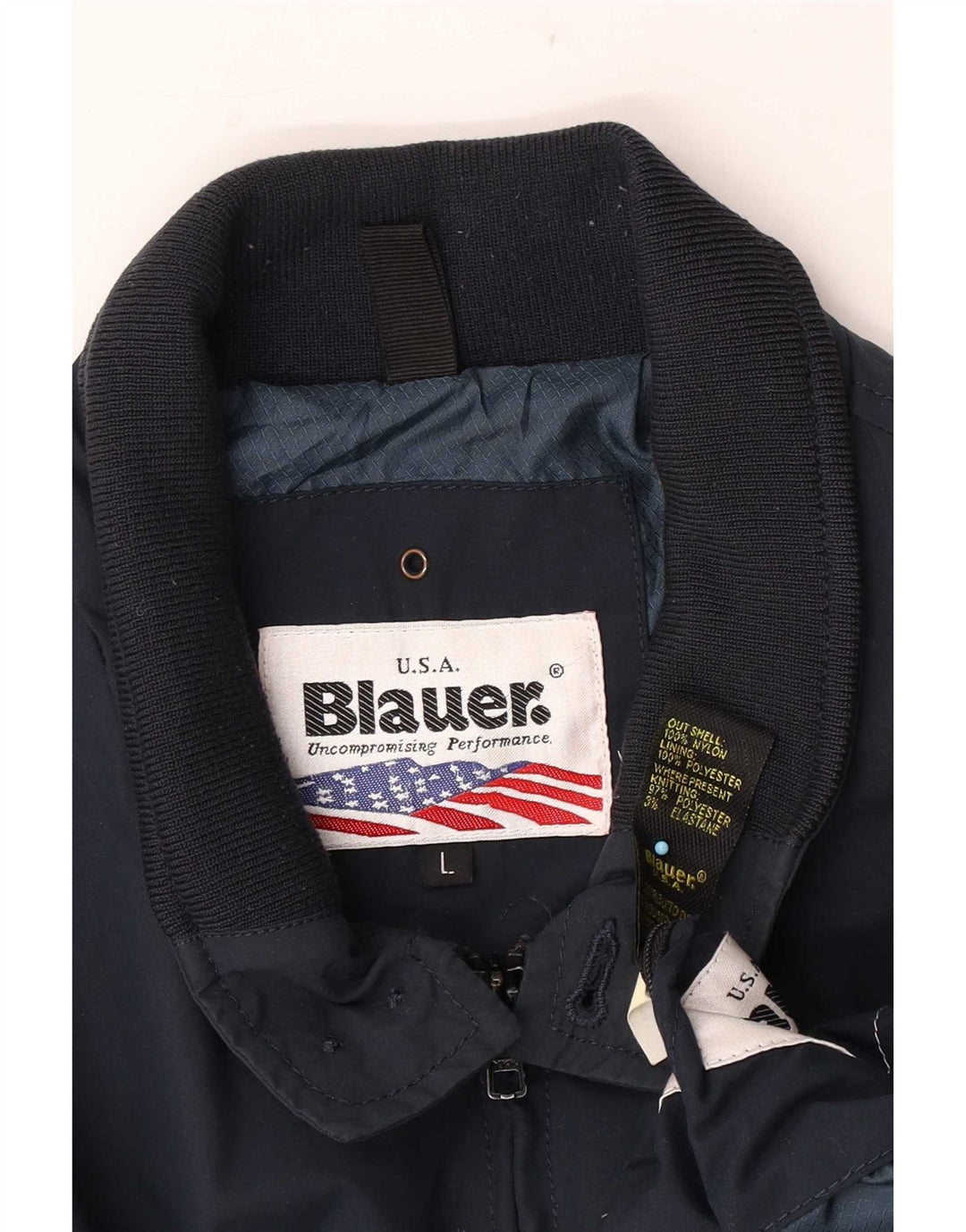 Jaqueta bomber masculina Blauer UK 40 grande nylon azul marinho