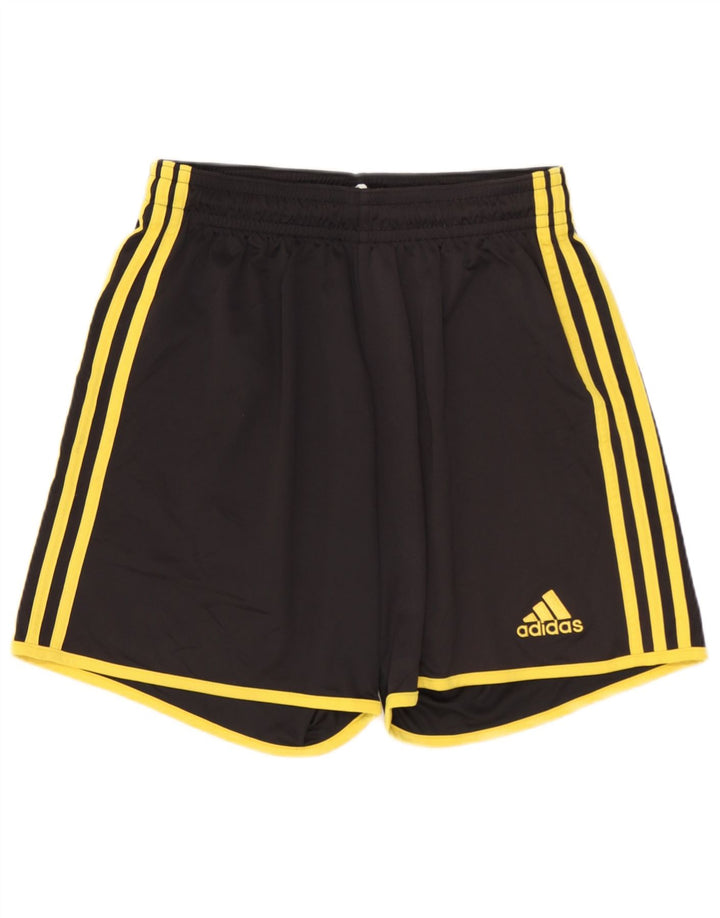 ADIDAS Boys Climalite Sport Shorts 11-12 Anos Médio Preto Poliéster