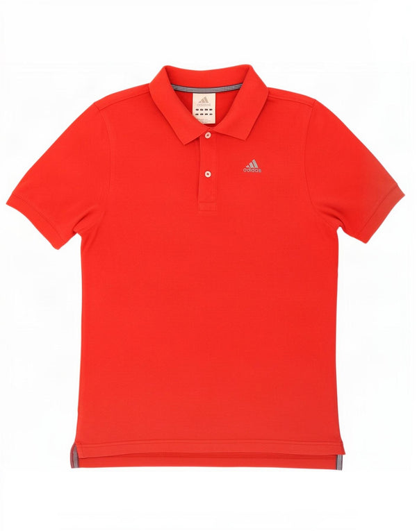 Camisa Polo Masculina Adidas Pequena Algodão Vermelho