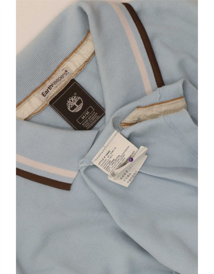 Camisa polo masculina Timberland Earthkeepers Regular Fit médio azul listrado