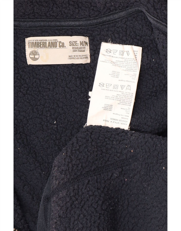 Suéter masculino Timberland Regular Fit Zip com capuz médio algodão azul marinho