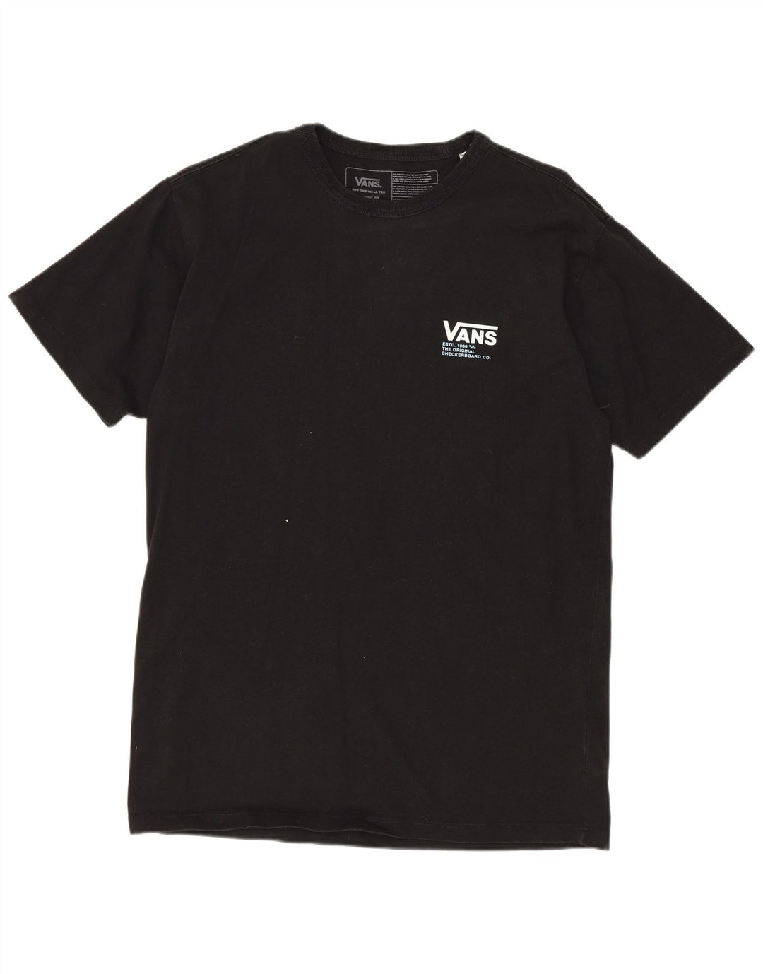 Camiseta masculina VANS Classic Fit Graphic Top Médio Algodão Preto