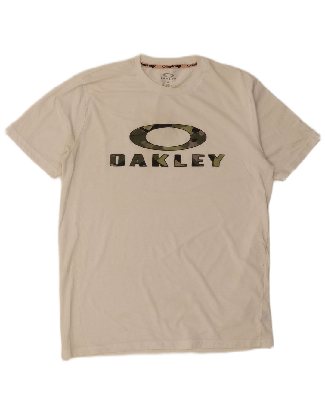 Camiseta masculina Oakley Regular Fit Graphic Top Médio Branco