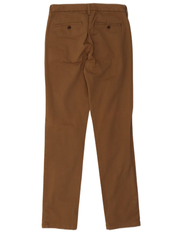 Calça Chino Feminina Slim Gant Reino Unido 12 Médio W28 L31 Algodão Bege
