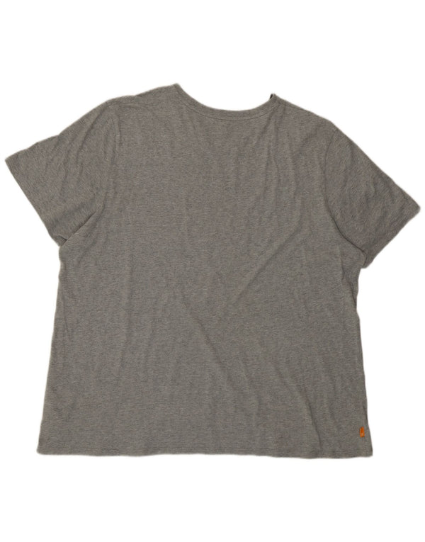 Camiseta masculina Timberland Regular Fit Graphic 3XL algodão cinza