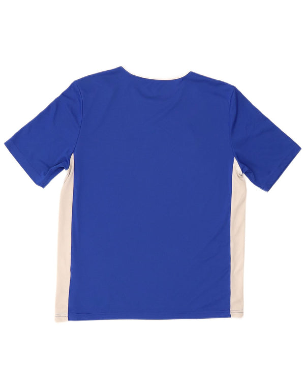 Camiseta Adidas Menino Aeroready Top 13-14 Anos Azul Colorblock Poliéster