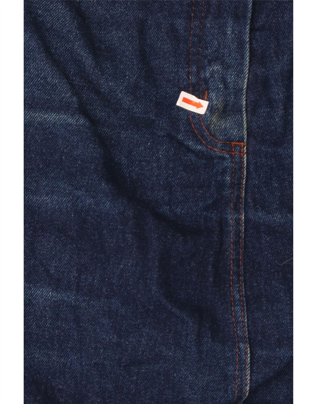 Saia jeans feminina Carrera W36 XL algodão azul marinho