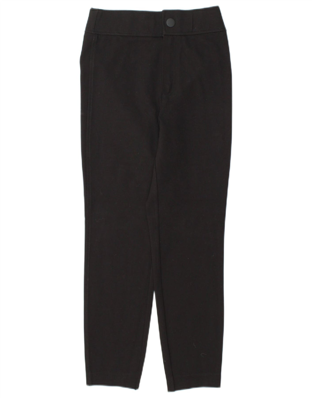 ZARA Calça feminina skinny cortada pequena W26 L25 preta