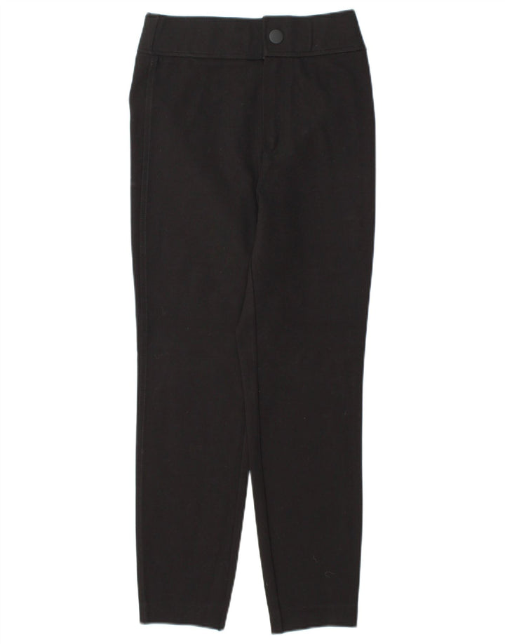 ZARA Calça feminina skinny cortada pequena W26 L25 preta