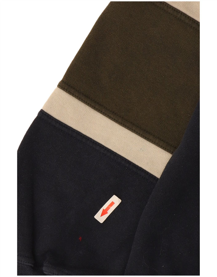 Canda moletom gráfico masculino jumper grande algodão colorblock azul marinho