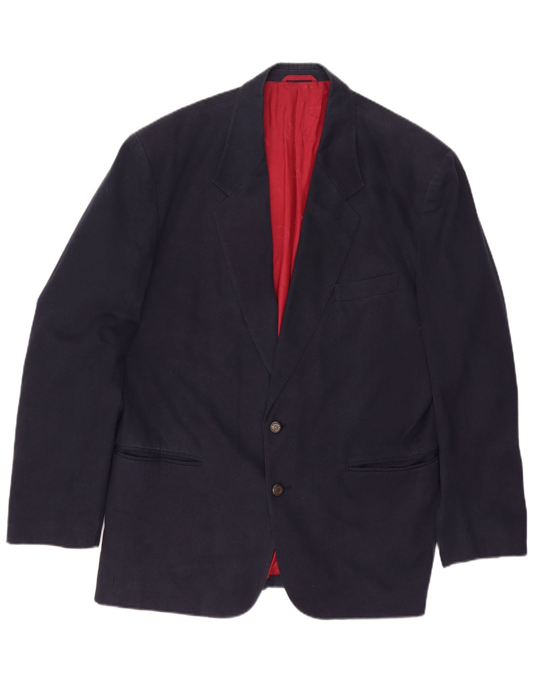 Jaqueta blazer masculina Paul & Shark com 2 botões Reino Unido 44 2XL algodão azul marinho