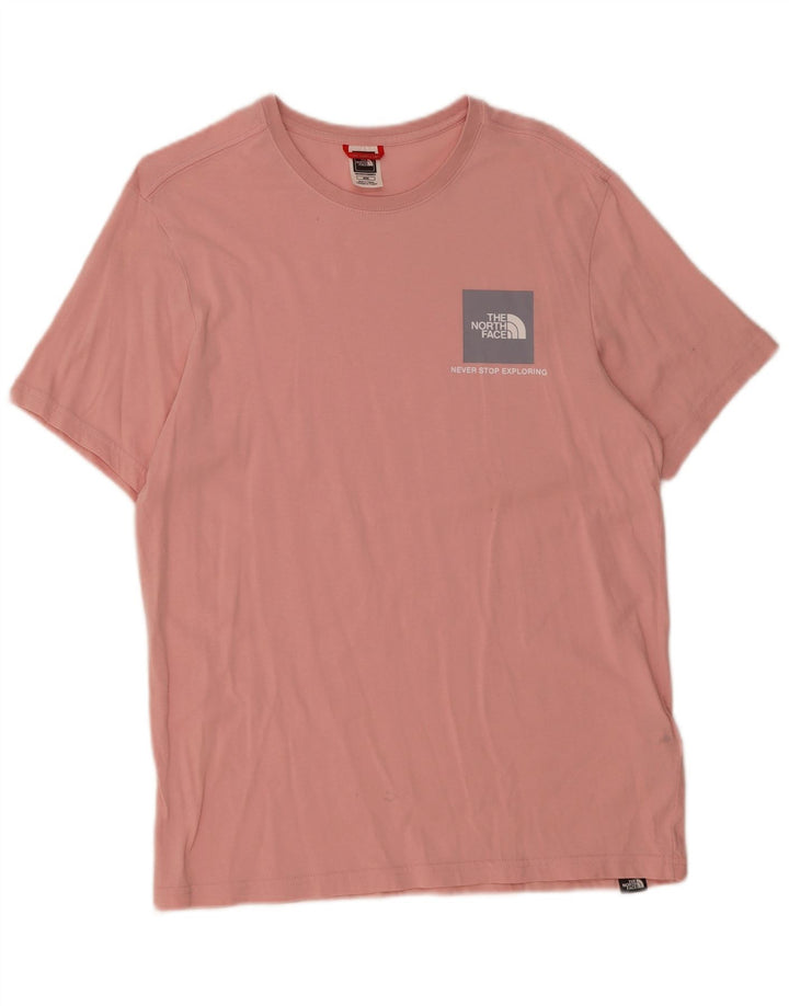 Camiseta masculina THE NORTH FACE Top médio algodão rosa