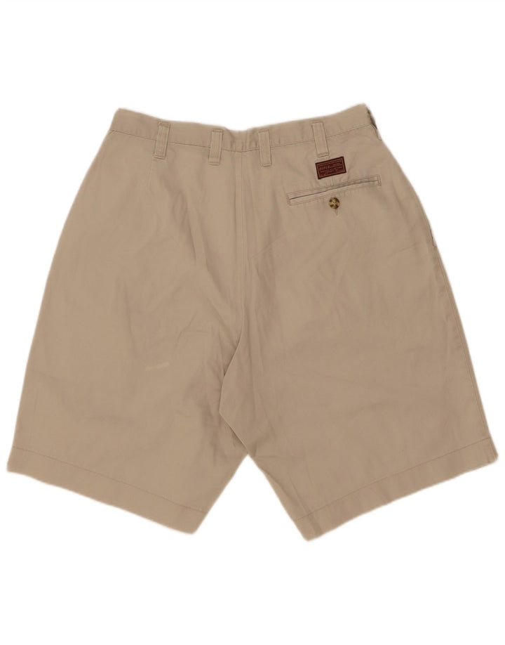 Rifle Mens Pegged Chino Shorts W33 Algodão Bege Médio