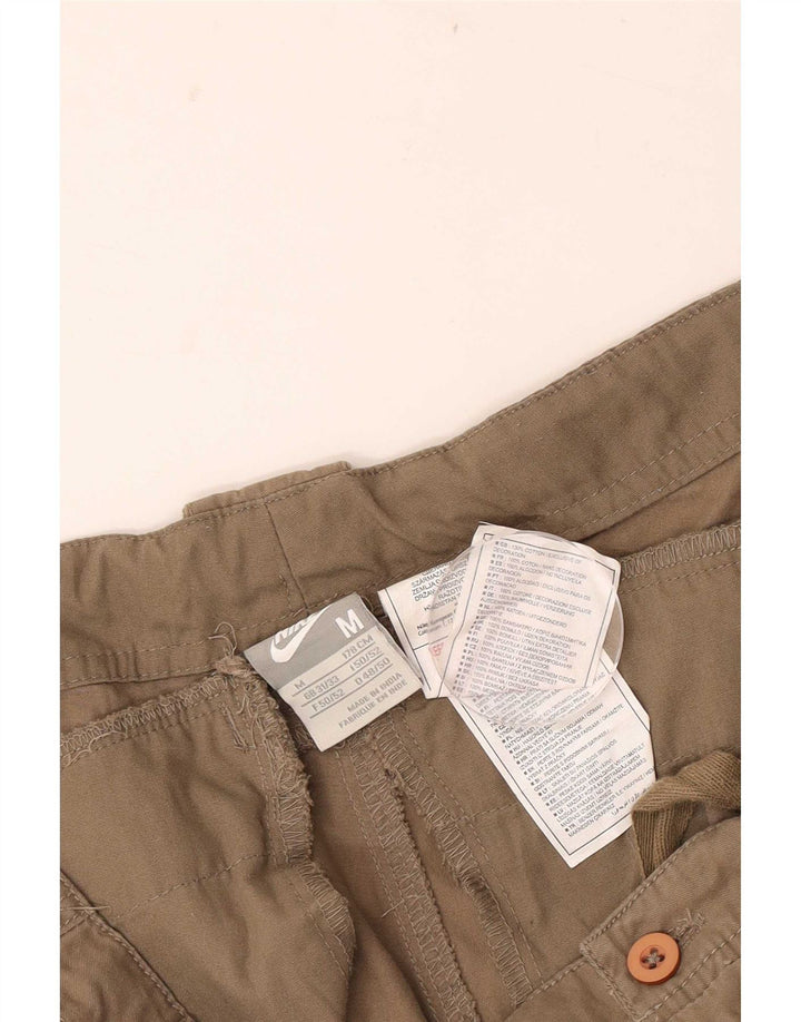 Calças Cargo Retas Masculinas Nike Médio W30 L30 Bege Algodão