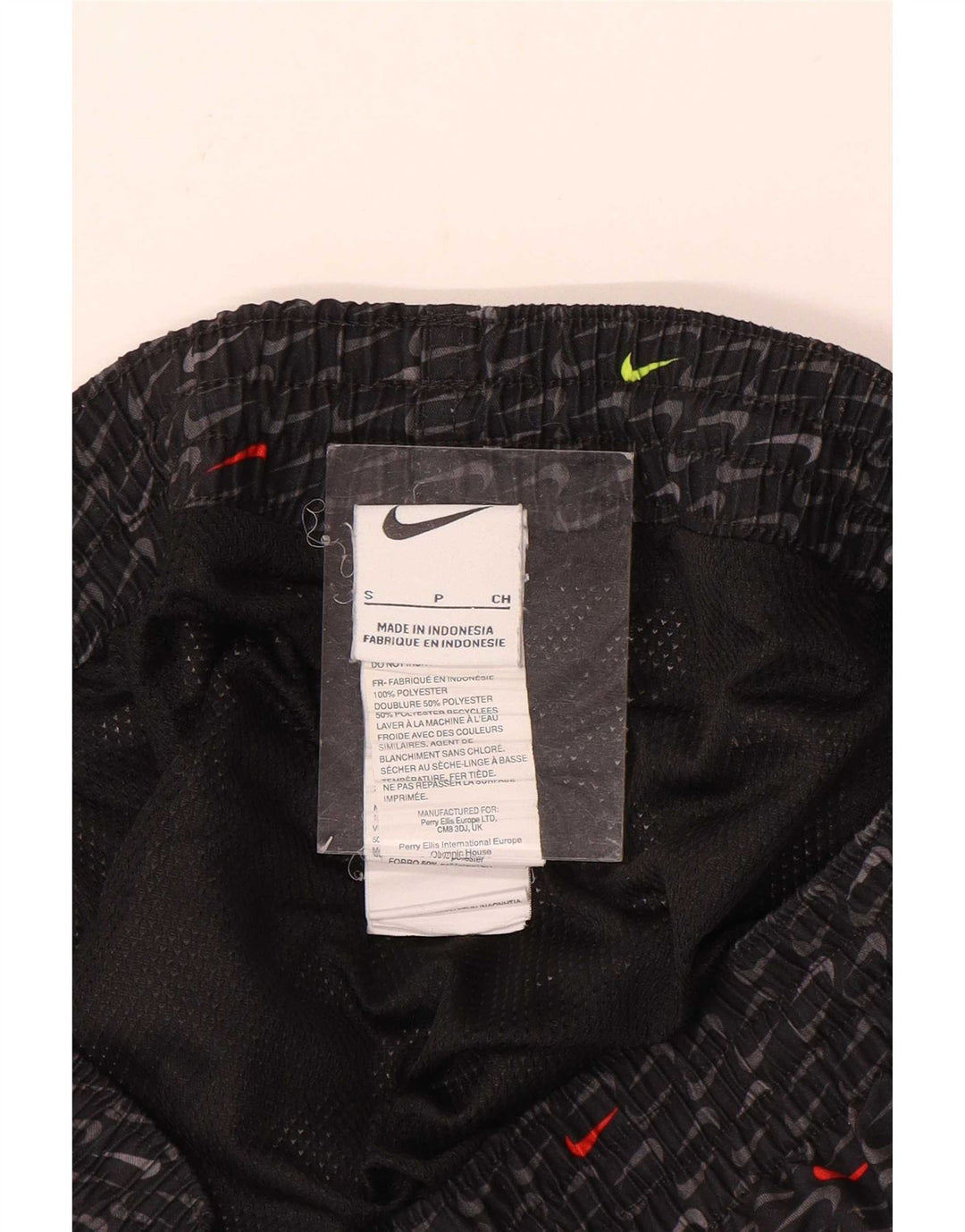 Shorts esportivos gráficos masculinos Nike pequenos poliéster preto