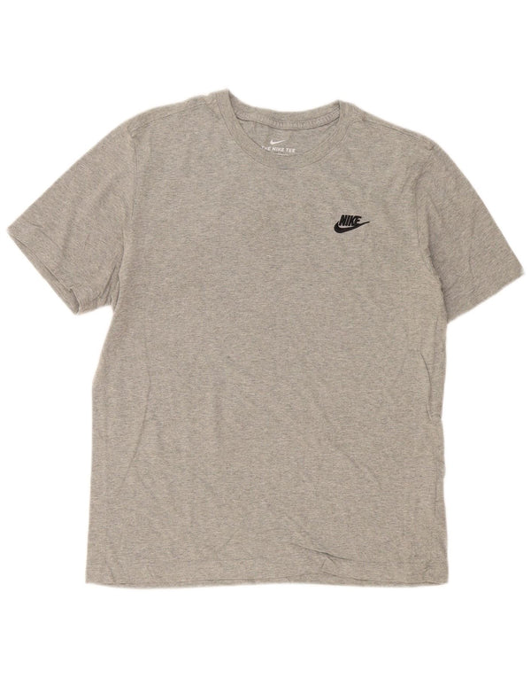 Camiseta masculina Nike The Tee Top cinza médio algodão