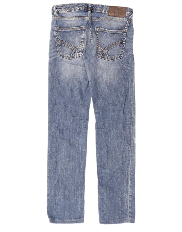 Calça jeans reta feminina GAS W28 L29 algodão azul