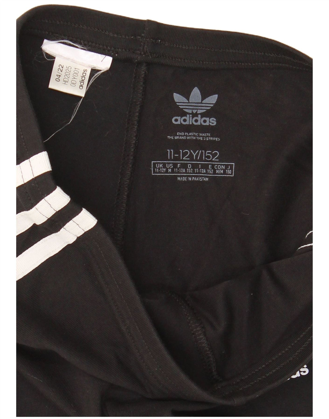 Leggings ADIDAS Meninas 11-12 Anos Preto