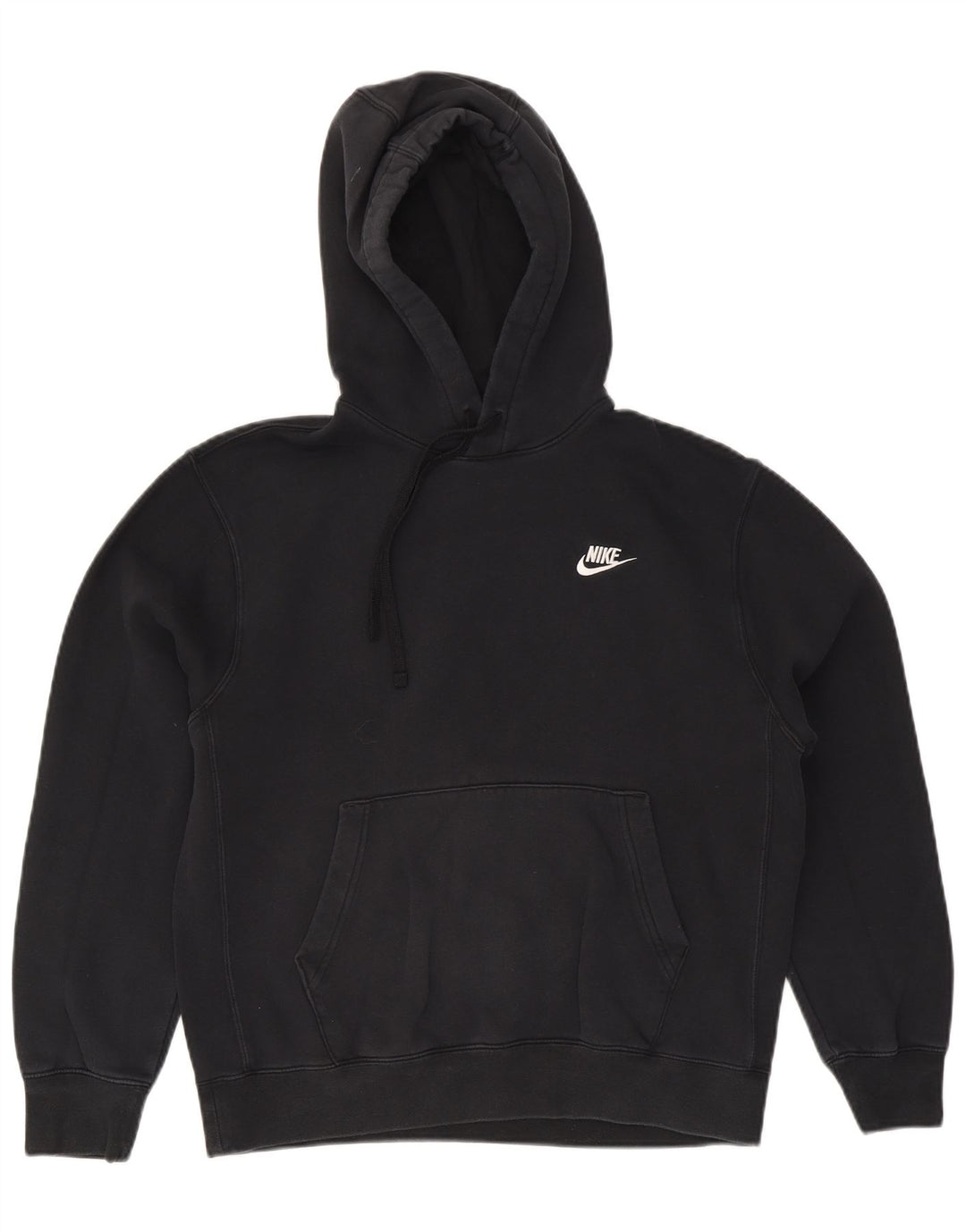 Nike Mens Hoodie Jumper Médio Algodão Preto