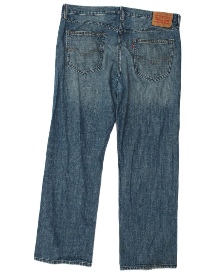 LEVI'S Masculino 559 Relaxed Fit Straight Jeans W36 L30 Azul Algodão