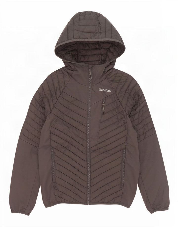Jaqueta acolchoada com capuz masculina Mountain Warehouse UK 34 XS poliéster cinza