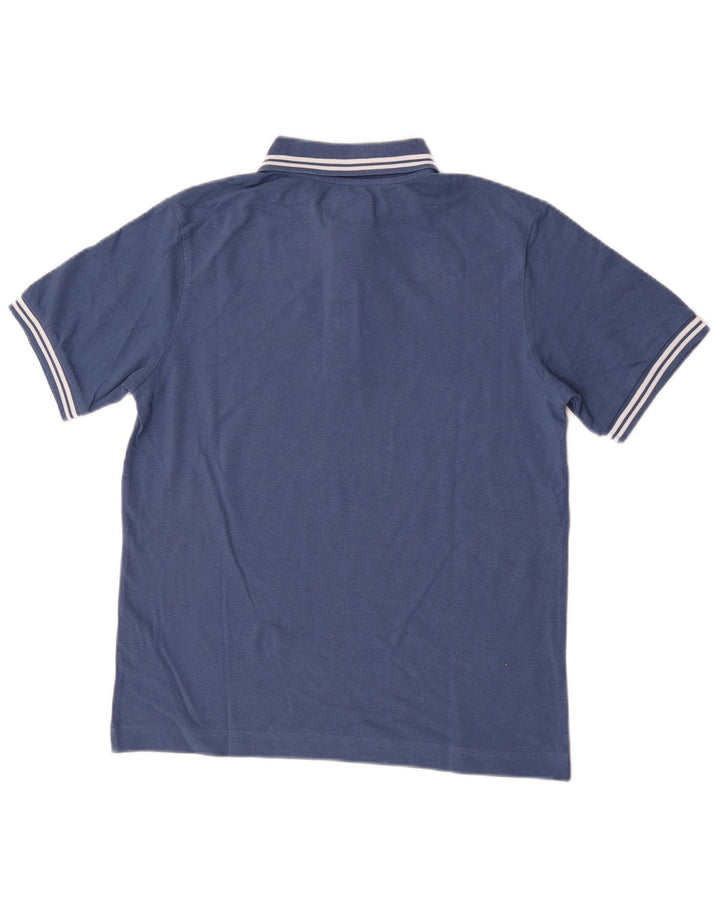 Camisa polo masculina Kappa pequena azul algodão
