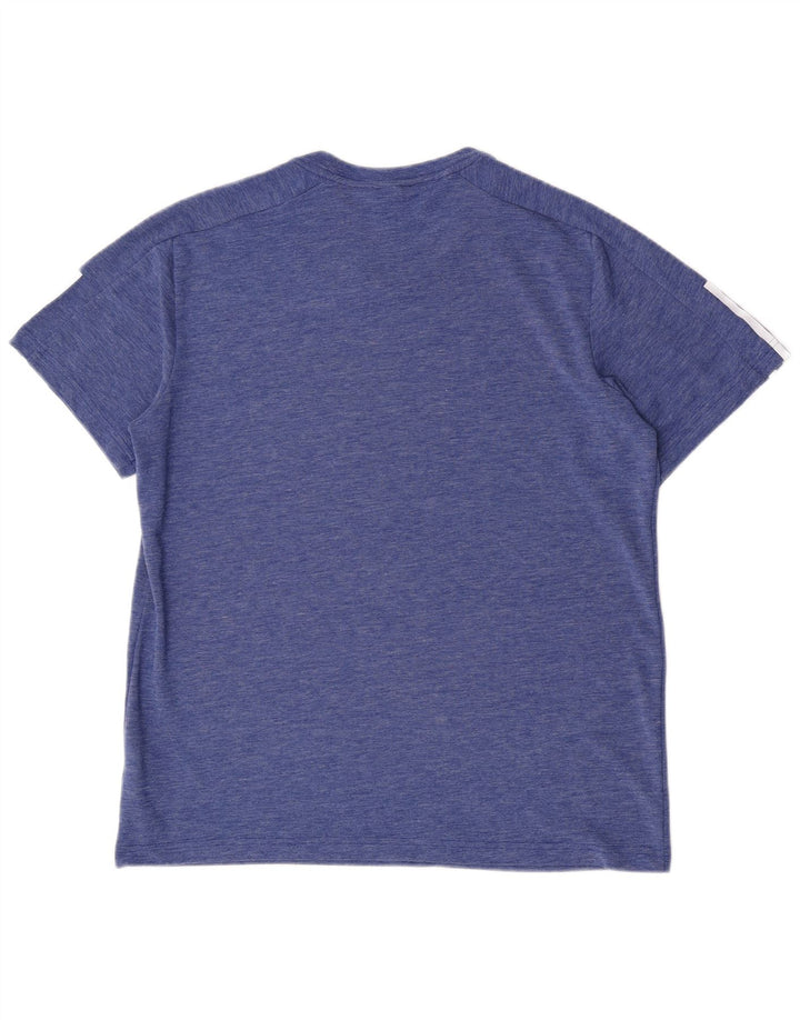 Camiseta masculina Adidas grande poliéster azul