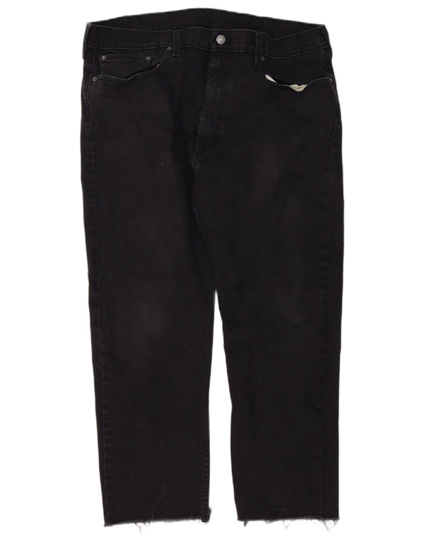 Calça jeans masculina Levi's 502 Tapered W38 L26 algodão preto