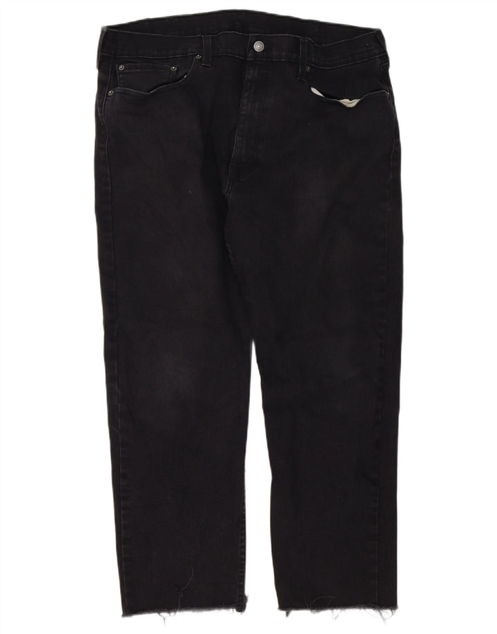 Calça jeans masculina Levi's 502 Tapered W38 L26 algodão preto