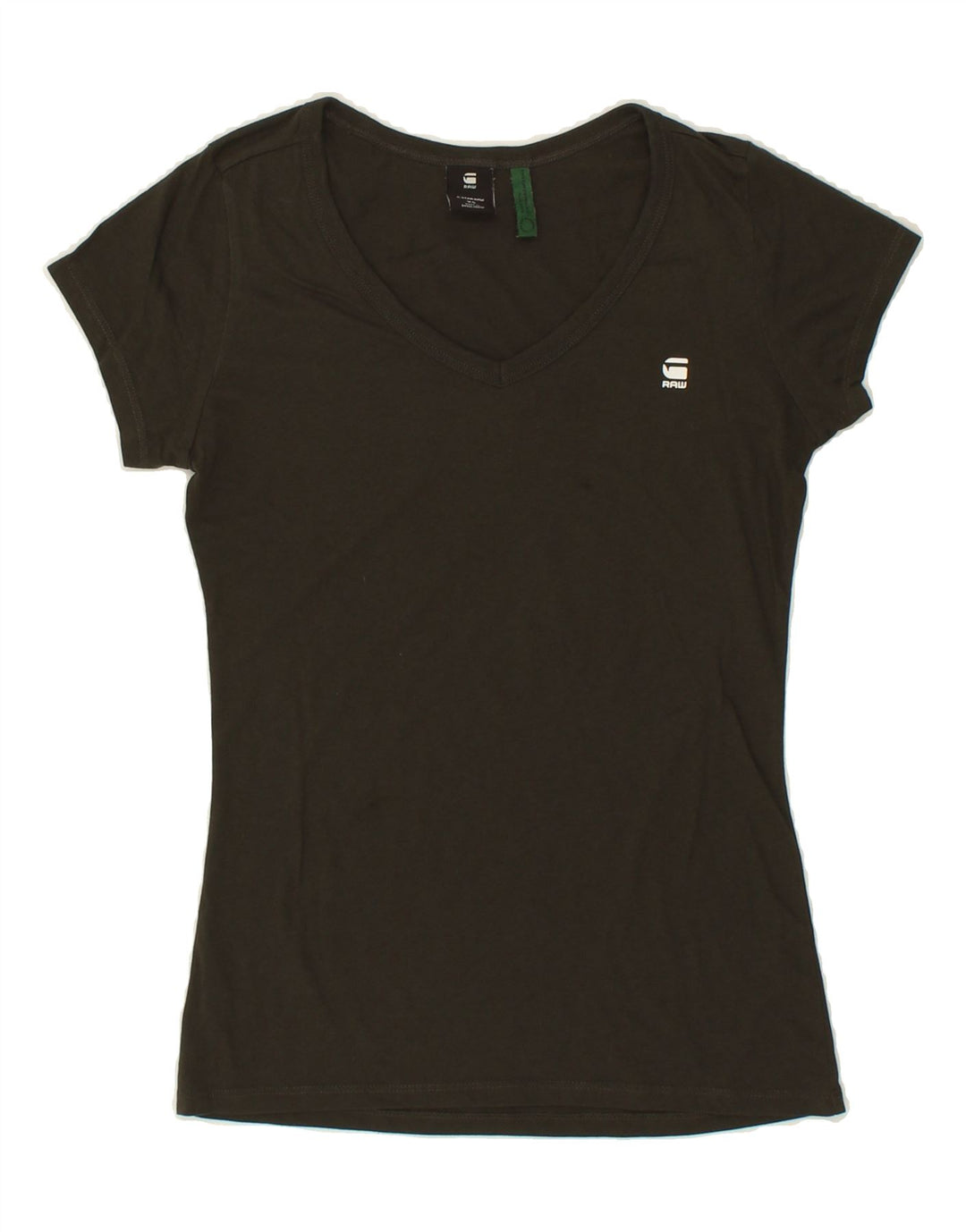 G-STAR Womens T-Shirt Top UK 6 XS Green Vintage G-Star and Second-Hand G-Star from Messina Hembry 