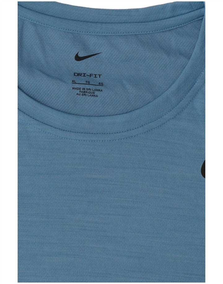 Camiseta Nike Masculina Dri Fit Top XL Azul Poliéster