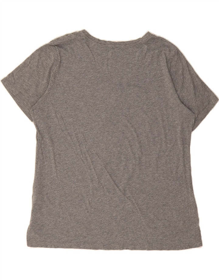 EDDIE BAUER Womens T-Shirt Top UK 20 2XL Grey Cotton Vintage Eddie Bauer and Second-Hand Eddie Bauer from Messina Hembry 