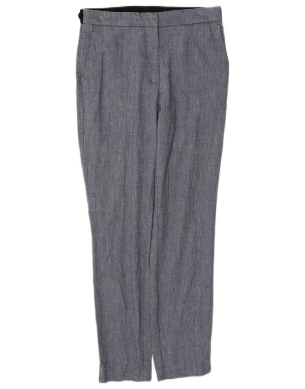Calça Chino reta feminina Zara médio W28 L27 algodão azul