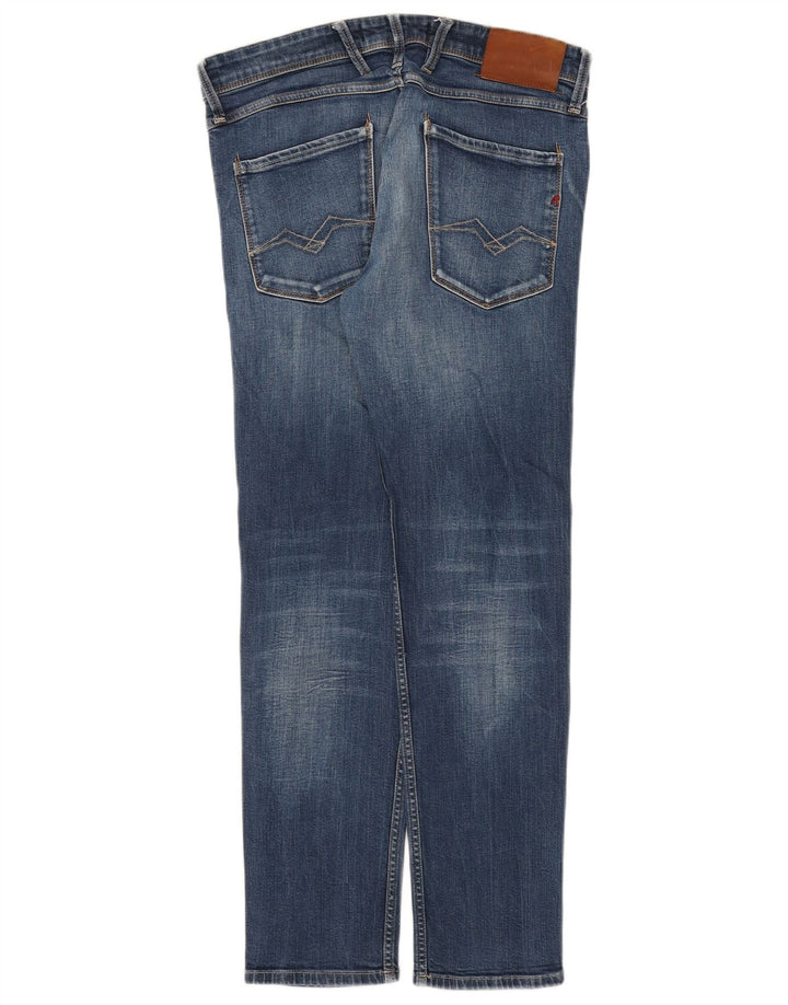 Replay Jeans Slim Feminino W33 L29 Azul