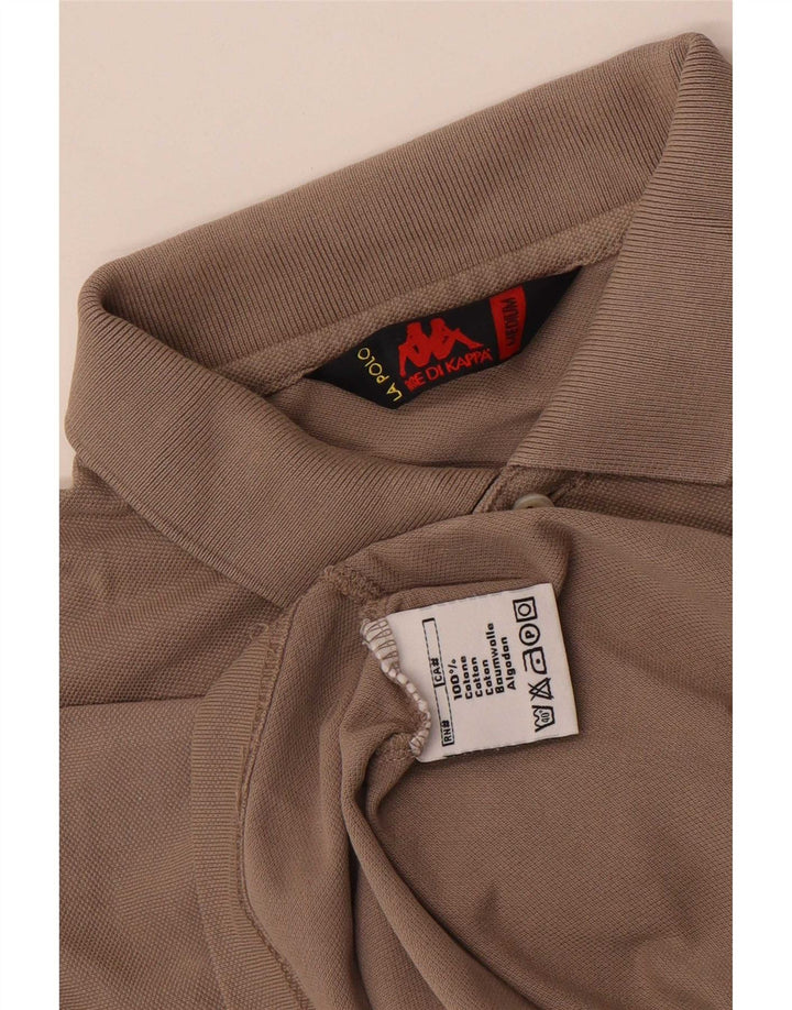 Camisa polo masculina Kappa cinza médio