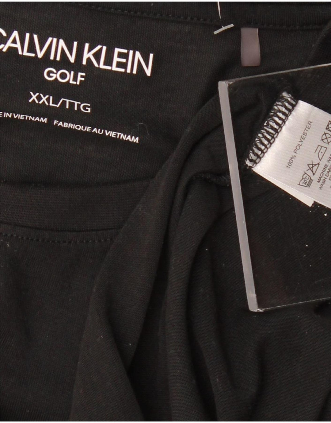 Camiseta masculina CALVIN KLEIN 2XL poliéster preto