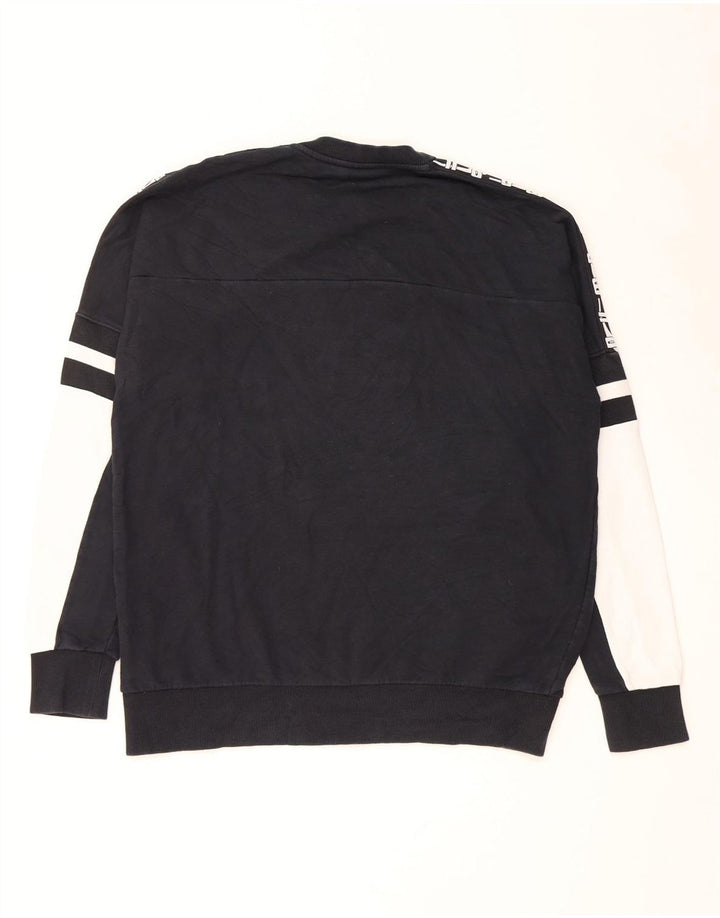 Puma moletom masculino gráfico jumper grande algodão colorblock preto