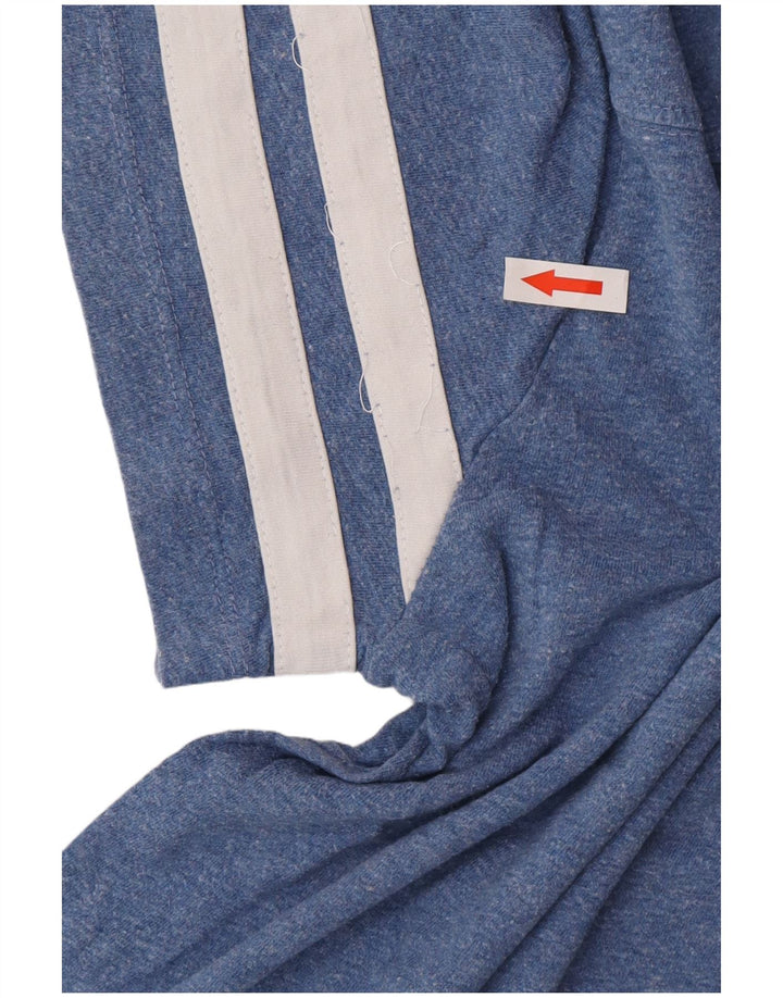 Camiseta masculina Superdry Top médio algodão manchado azul
