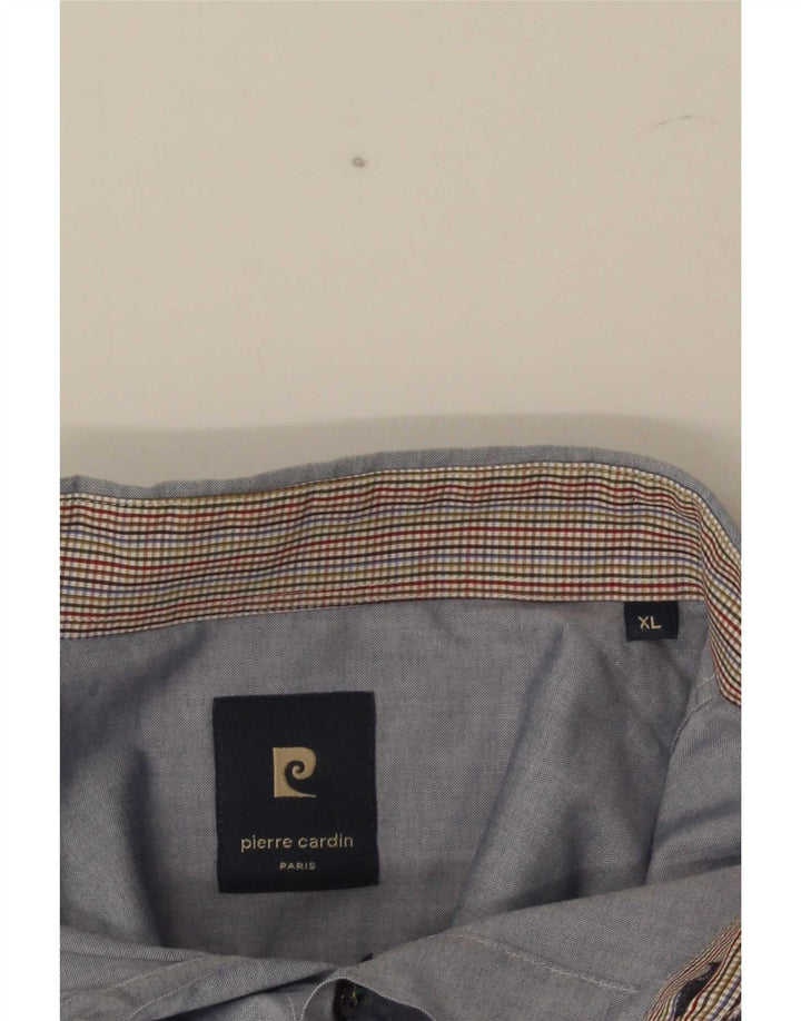 Camisa masculina de manga curta Pierre Cardin XL azul