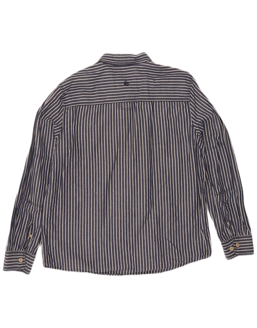 Camisa masculina FAT FACE XL algodão listrado azul marinho