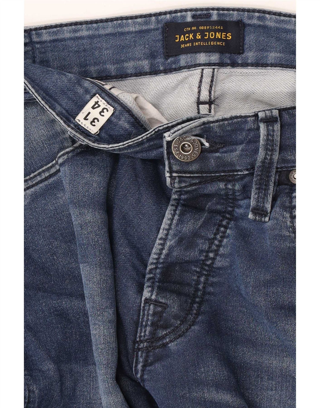 Jack & Jones Masculino GLENN Slim Jeans W31 L34 Azul