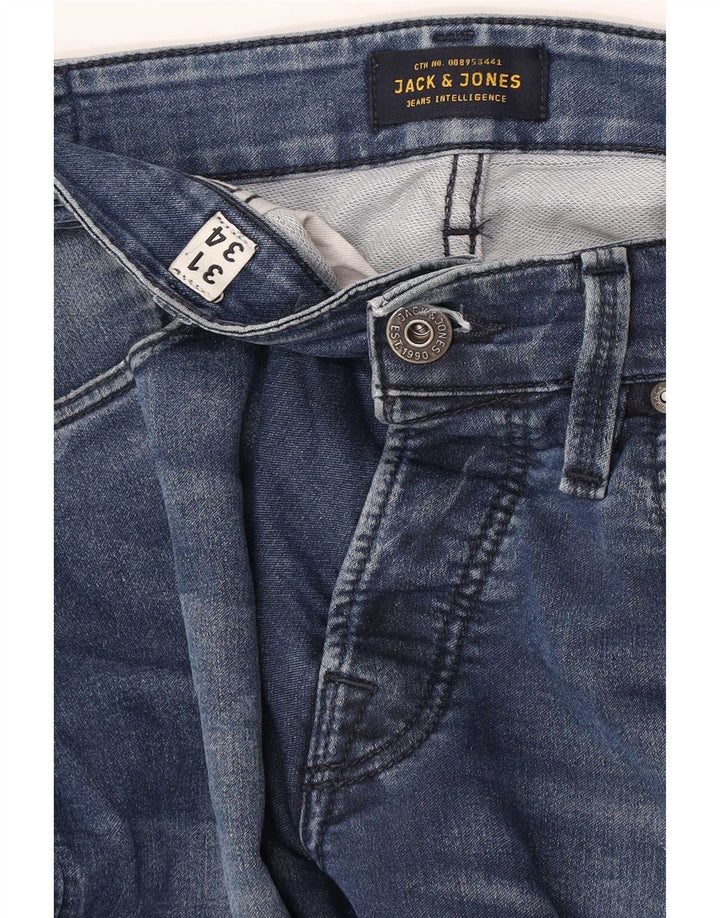 Jack & Jones Masculino GLENN Slim Jeans W31 L34 Azul