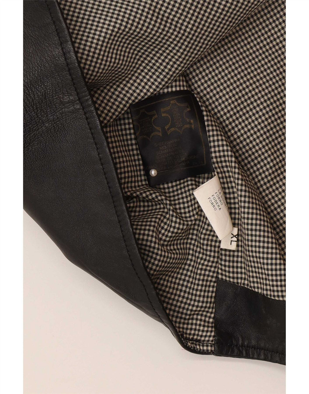 Colete de couro masculino Canadá XL couro preto