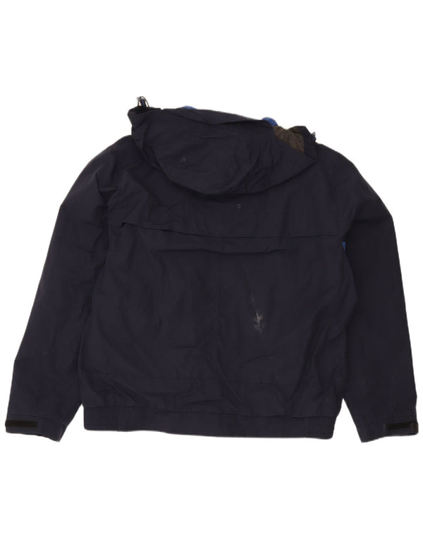 Jaqueta corta-vento masculina com capuz Blue Harbor da Marks & Spencer UK 42 XL Navy