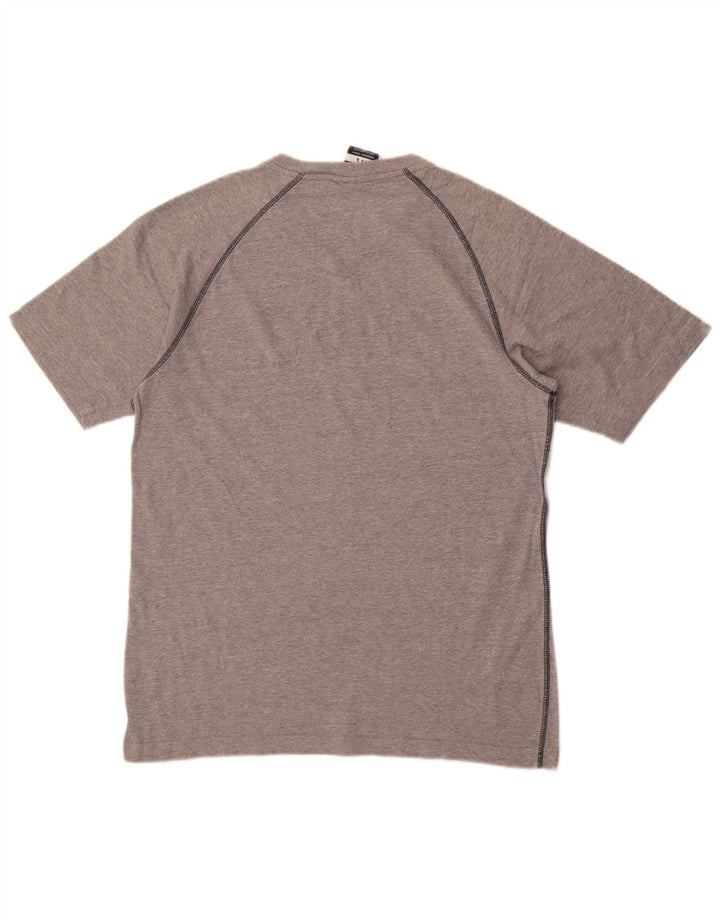 Camiseta masculina Champion grande algodão manchado cinza