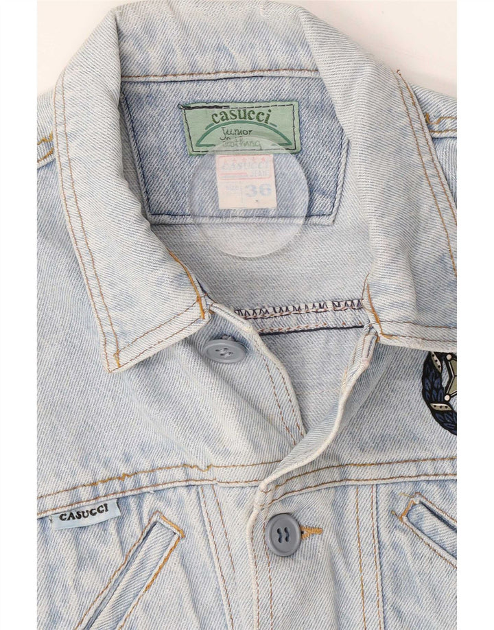 Colete Casucci Boys Graphic Denim 9-10 Anos Azul Algodão
