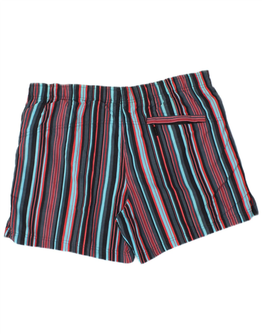Shorts de natação masculino CALVIN KLEIN médio multicolorido listrado de nylon