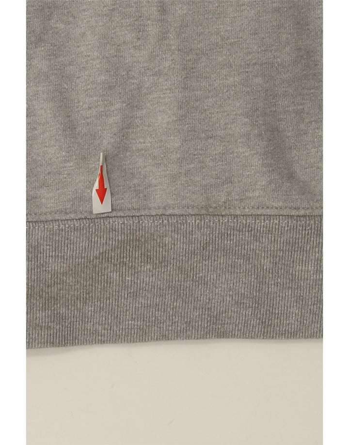 Zara moletom com capuz masculino cinza médio algodão colorblock